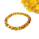 Amber Round Bead Bracelet (Joy and Good Health)