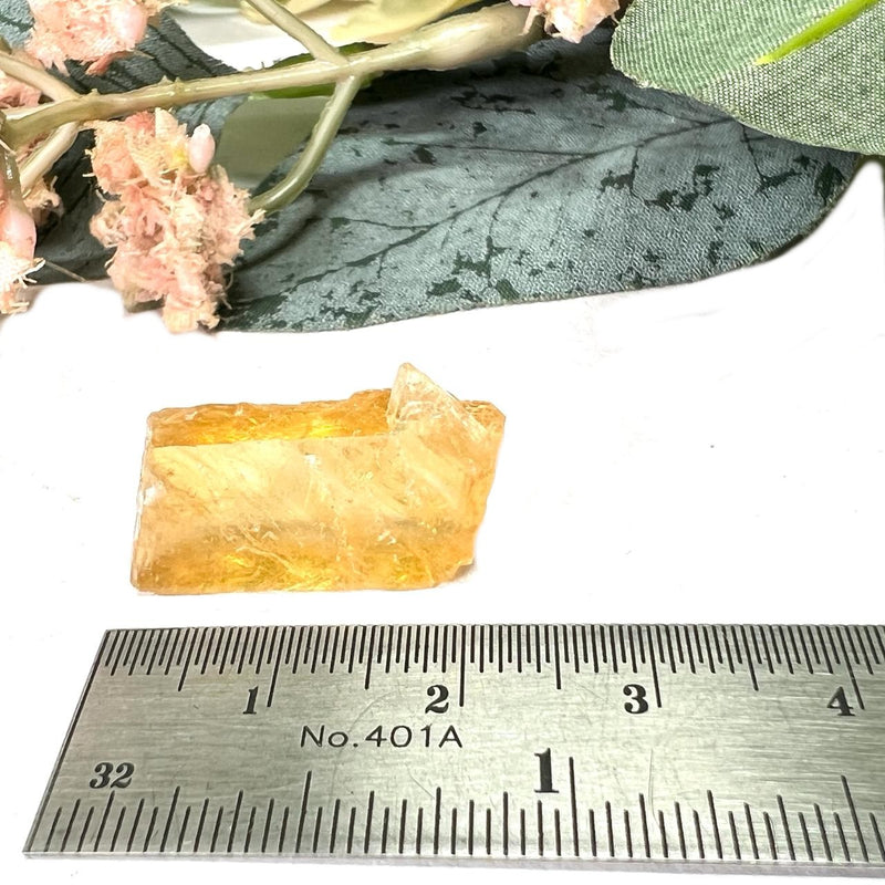 Amber Calcite Mineral Specimen
