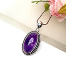 Amethyst Premium Pendant in Silver