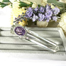 Amethyst Adjustable Ring in Silver