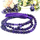 Amethyst Round Beads Jaap Mala (Intuition & Meditation)