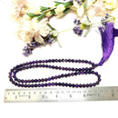 Amethyst Round Beads Jaap Mala (Intuition & Meditation)