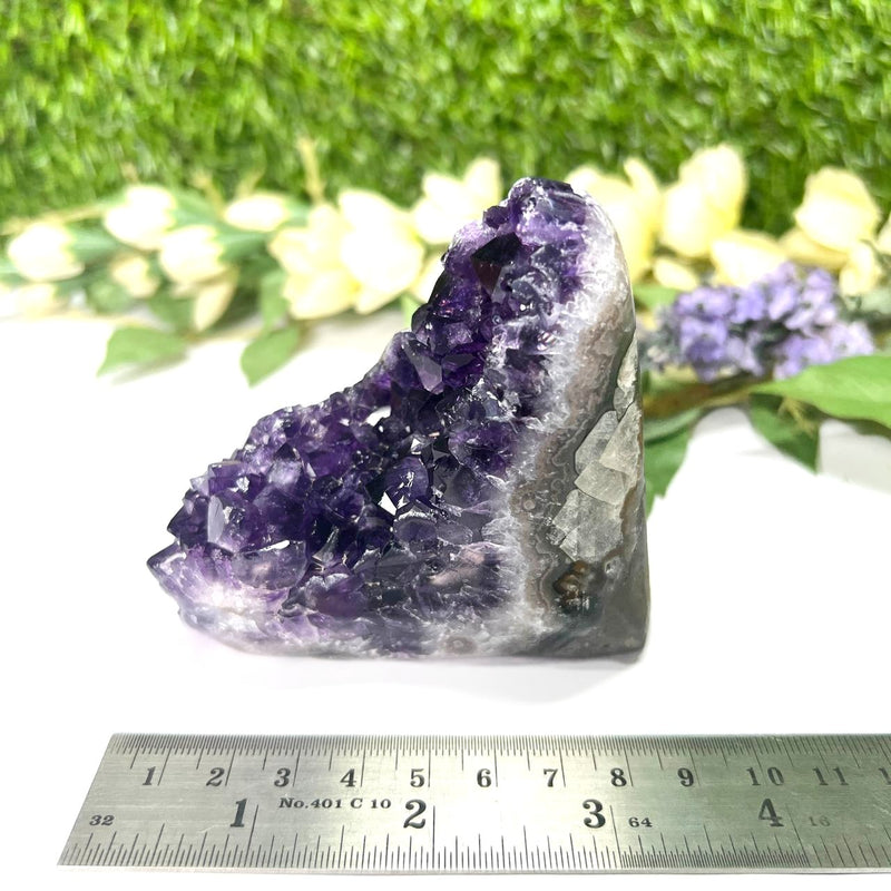 Standing Amethyst Clusters from Uruguay AAA Extra (Very dark Purple)