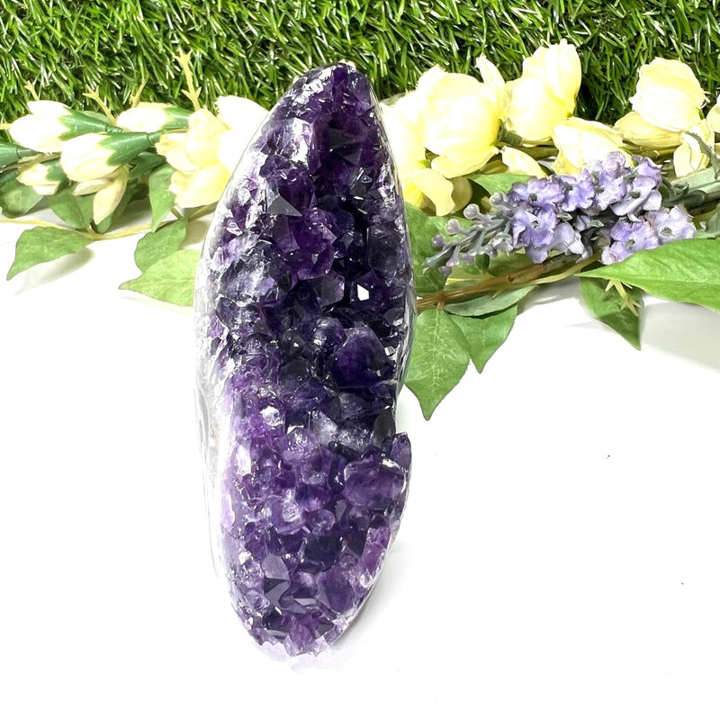 Standing Amethyst Clusters from Uruguay AAA Extra (Very dark Purple)