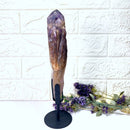 Amethyst Elestial Quartz on a Stand (Meditation and High Vibration)