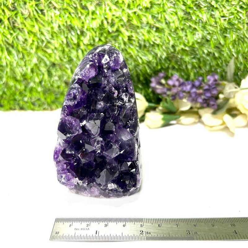 Standing Amethyst Clusters from Uruguay AAA Extra (Very dark Purple)