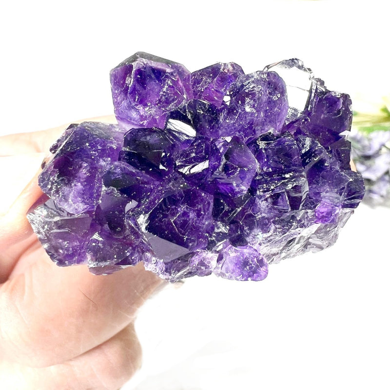 Amethyst Flower Shaped Cluster (Intuition and Meditation)