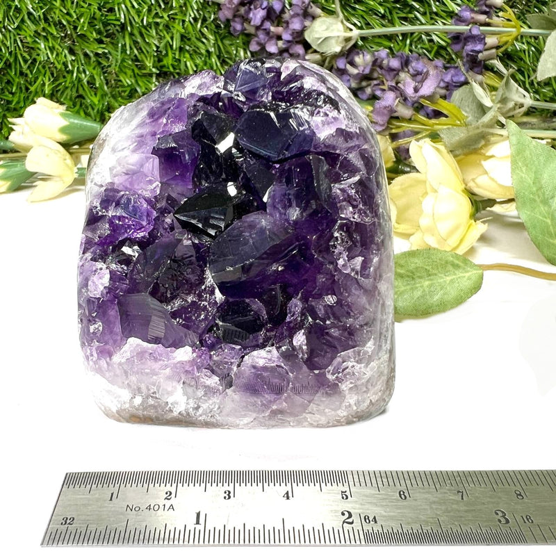 Standing Amethyst Clusters from Uruguay AAA Extra (Very dark Purple)