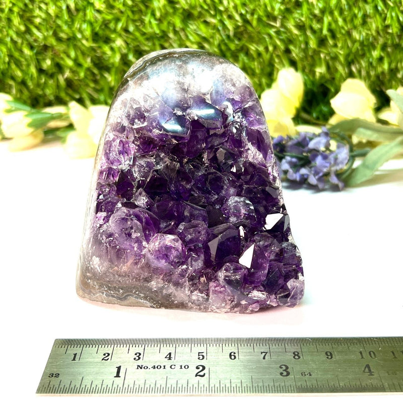 Standing Amethyst Clusters from Uruguay AAA Extra (Very dark Purple)