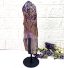Amethyst Elestial Quartz on a Stand (Meditation and High Vibration)