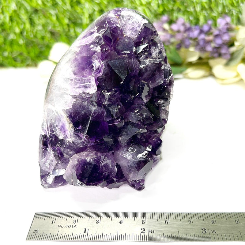 Standing Amethyst Clusters from Uruguay AAA Extra (Very dark Purple)