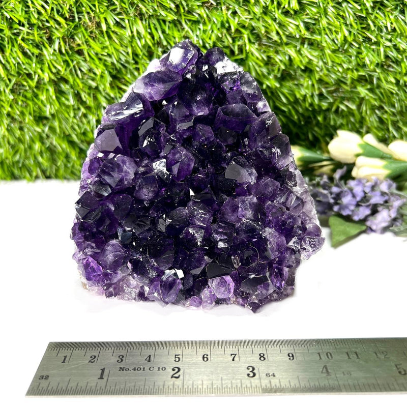 Standing Amethyst Clusters from Uruguay AAA Extra (Very dark Purple)