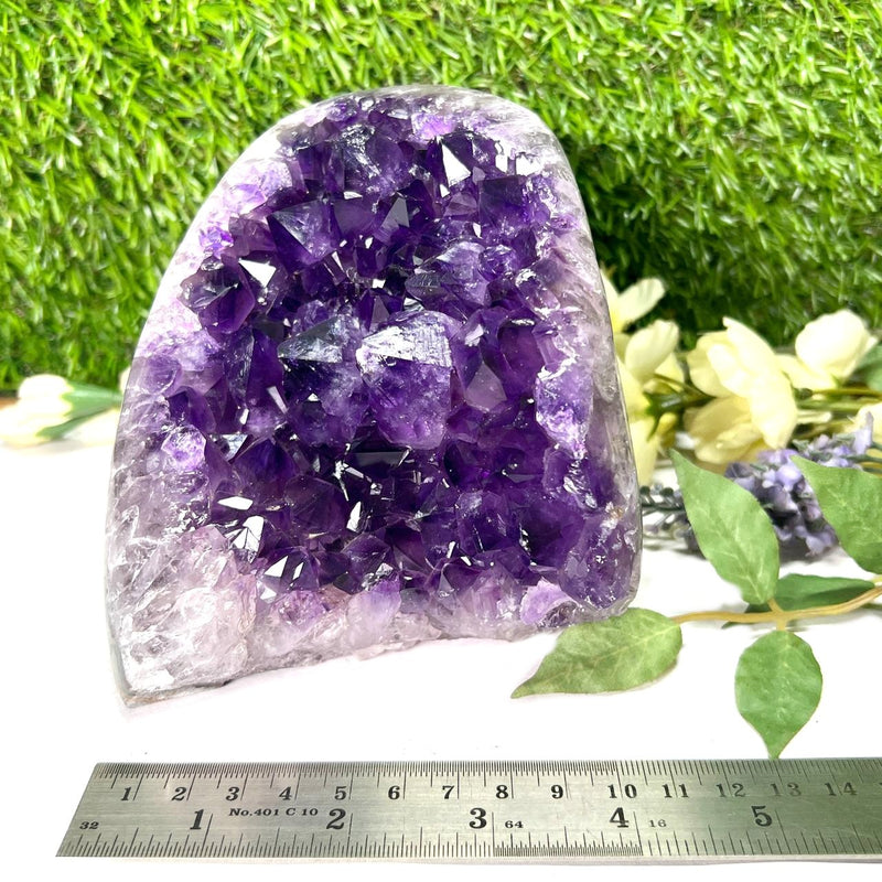 Standing Amethyst Clusters from Uruguay AAA Extra (Very dark Purple)