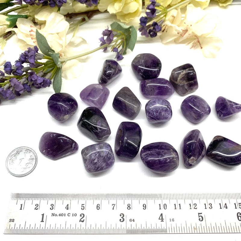 Buy quality Amethyst Tumble stone for spirituality & Meditation