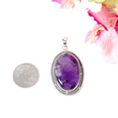 Amethyst Premium Pendant in Silver