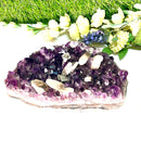 Amethyst Clusters with Calcite Flowers / Points (Remove negative energy)