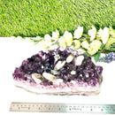 Amethyst Clusters with Calcite Flowers / Points (Remove negative energy)