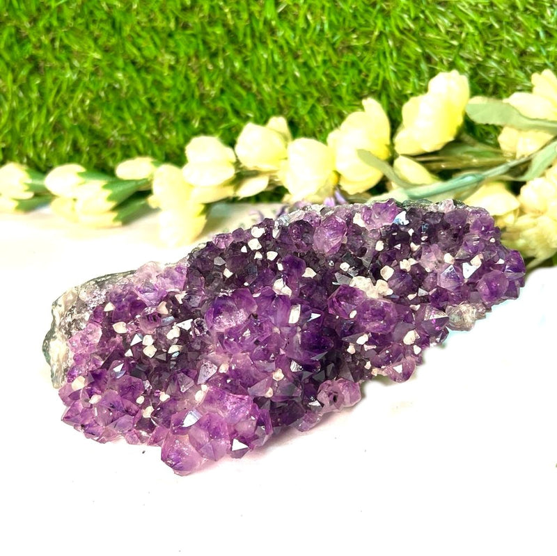 Amethyst Clusters with Calcite Flowers / Points (Remove negative energy)