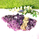 Amethyst Clusters with Calcite Flowers / Points (Remove negative energy)