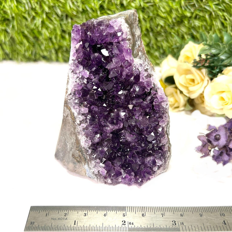 Standing Amethyst Clusters from Uruguay AAA Extra (Very dark Purple)