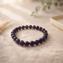Amethyst Crystal Bracelet — For Calm Mind, Deep Meditation & Intuition