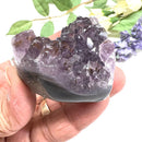 Small Amethyst Druzy Hearts  (Spirituality and Wisdom)