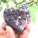 Small Amethyst Druzy Hearts  (Spirituality and Wisdom)