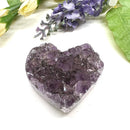 Small Amethyst Druzy Hearts  (Spirituality and Wisdom)