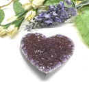 Small Amethyst Druzy Hearts  (Spirituality and Wisdom)
