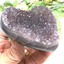 Small Amethyst Druzy Hearts  (Spirituality and Wisdom)