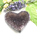Small Amethyst Druzy Hearts  (Spirituality and Wisdom)