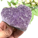 Small Amethyst Druzy Hearts  (Spirituality and Wisdom)