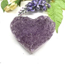 Small Amethyst Druzy Hearts  (Spirituality and Wisdom)