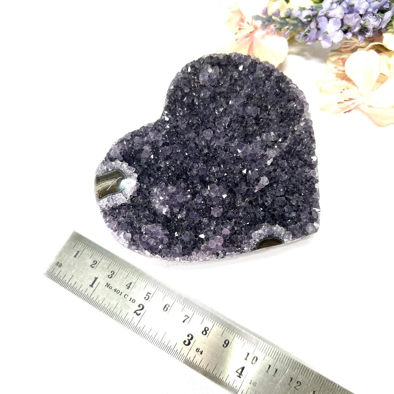 Amethyst Cluster in Heart Shape (Spirituality and Wisdom)