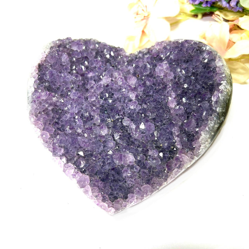 Amethyst Cluster in Heart Shape (Spirituality and Wisdom)