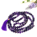 Amethyst Round Beads Jaap Mala (Intuition & Meditation)