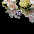Amethyst Adjustable Ring in Silver