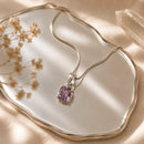Amethyst Small Pendant in Silver