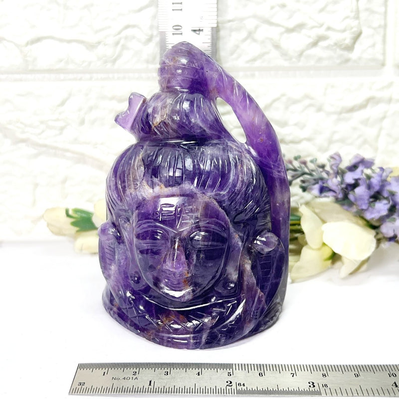 Shiva Head in Amethyst