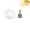 Amethyst Small Pendant in Silver