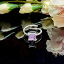 Amethyst Adjustable Ring in Silver