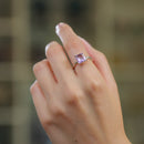 Amethyst Adjustable Ring in Silver