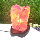 Amethyst Cluster on Wooden Stand from Brazil