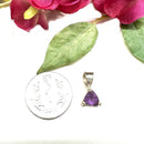 Amethyst Small Pendant in Silver