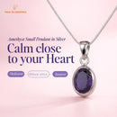 Amethyst Small Pendant in Silver