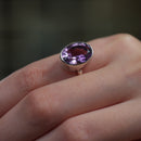 Ametrine Adjustable Ring in Silver