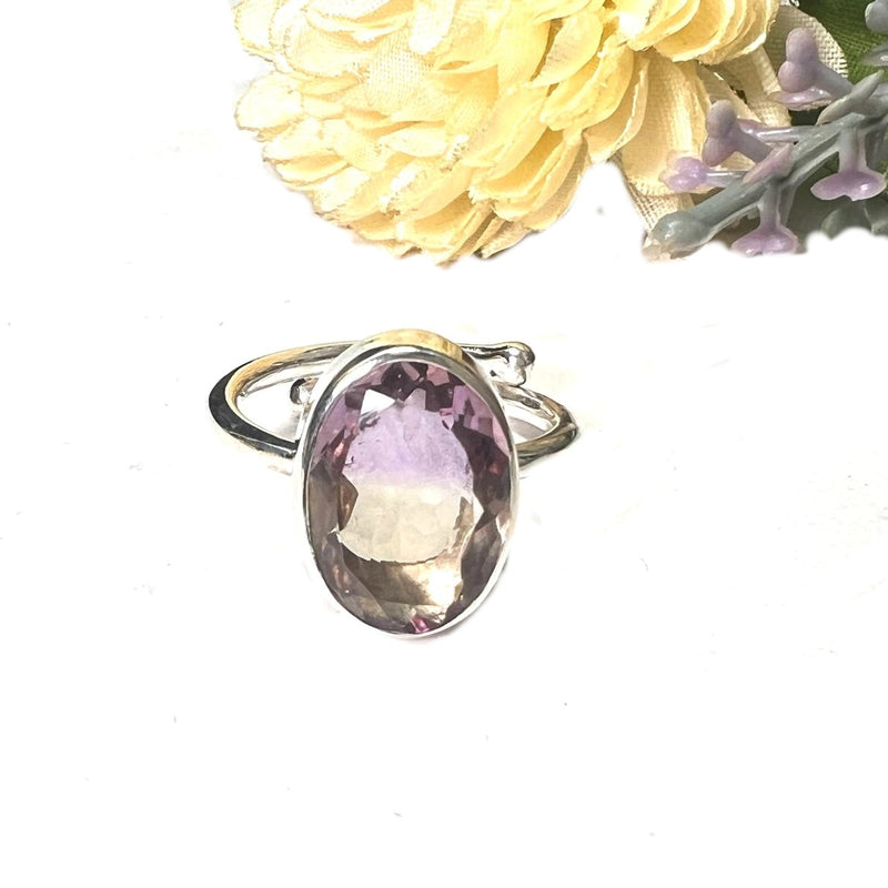 Ametrine Adjustable Ring in Silver