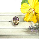 Ametrine Adjustable Ring in Silver