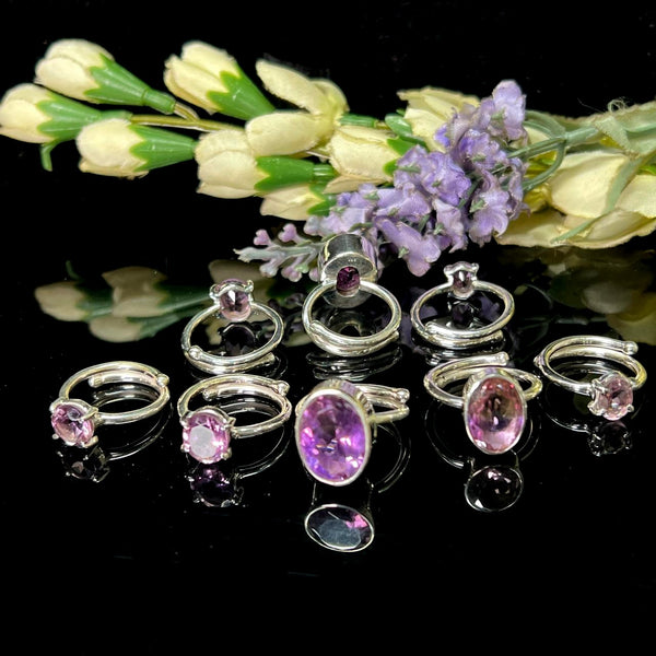 Ametrine Adjustable Ring in Silver