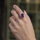 Ametrine Adjustable Ring in Silver